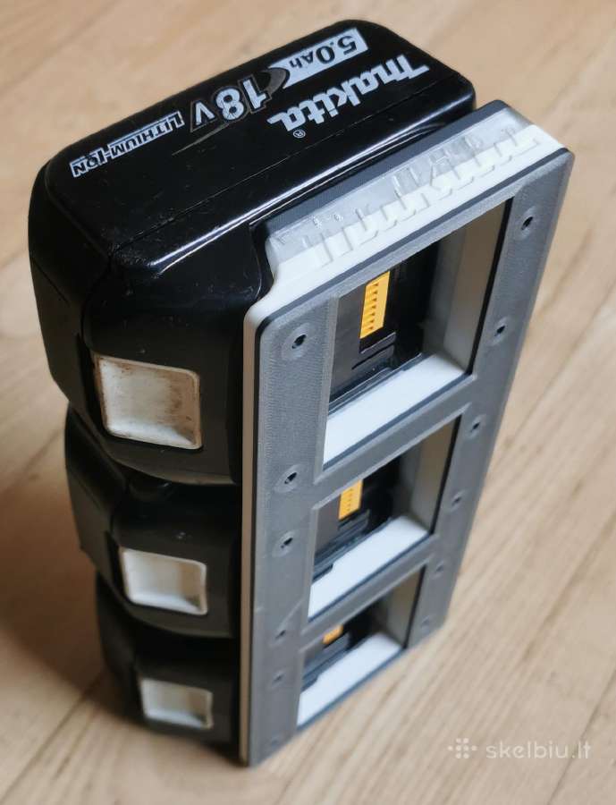 Laikyklis baterijų 3vnt. Makita Lxt 18v - nuotraukos Nr. 8
