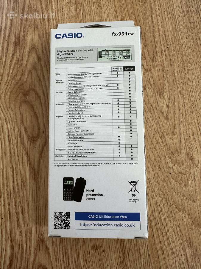 Casio skaičiuotuvas - nuotraukos Nr. 5
