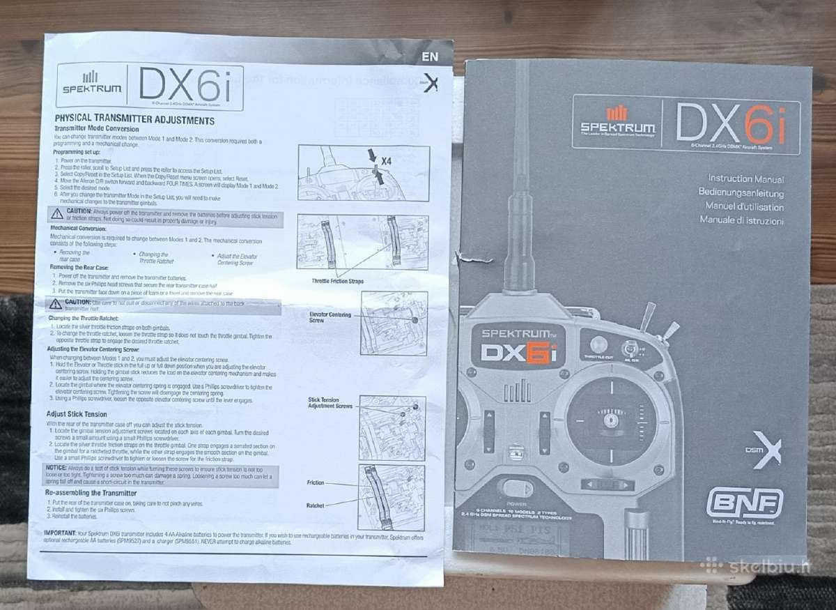 Siustuvas Spektrum Dx6i + imtuvas Ar6200 - nuotraukos Nr. 4