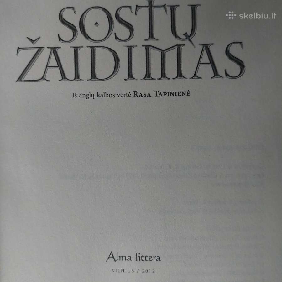 George R.r. Martin -Sostų žaidimas .Ledo ir ugnies - nuotraukos Nr. 9