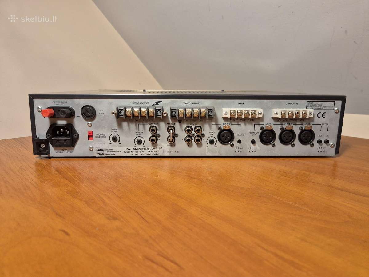 Rcf Am4160,160w, stiprintuvas su 50v,70v,100v - nuotraukos Nr. 4