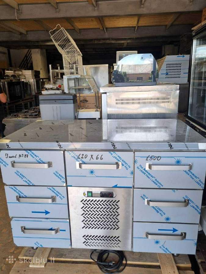 Šaldymo stalai/šaldomos vitrinos/šaldytuvai ir kt.