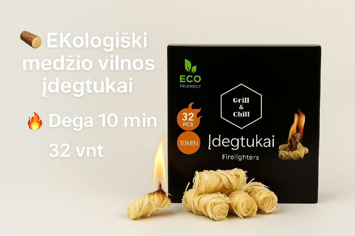 Eko Medžio vilnos įdegtukai tik 1.99€!