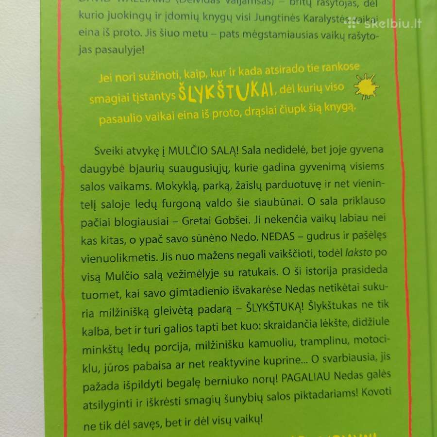 Knyga "Šlykštukas". David Walliams - nuotraukos Nr. 3