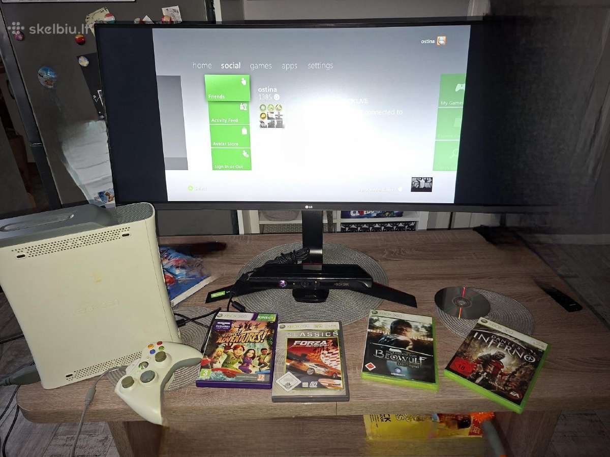 Xbox 360 60gb su Kinect - nuotraukos Nr. 2