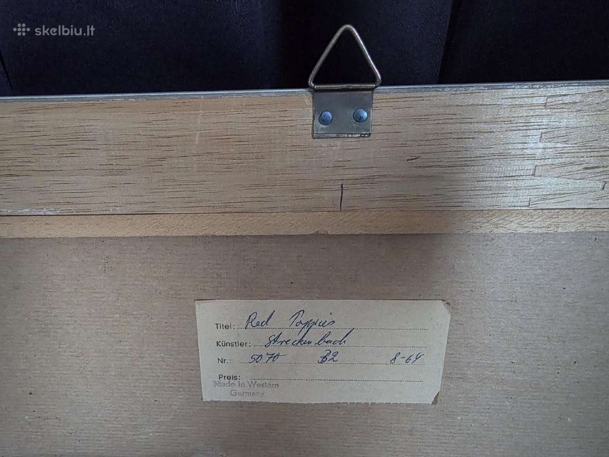 Raudonos aguonos M Streckenback Rytų Vokietijos - nuotraukos Nr. 7