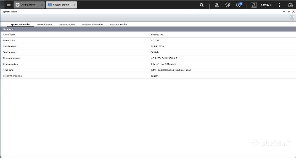 Qnap Ts-212p 500gb - nuotraukos Nr. 5