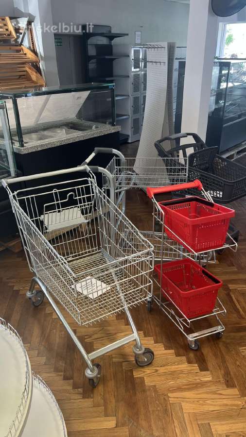 Prekybiniai krepšeliai su rankena - nuotraukos Nr. 4