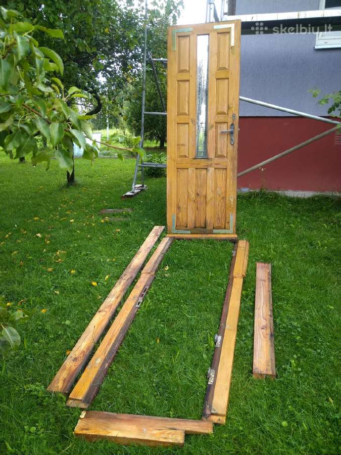 Lauko duris 2vnt,langai 8vnt -uz100 eur - nuotraukos Nr. 3