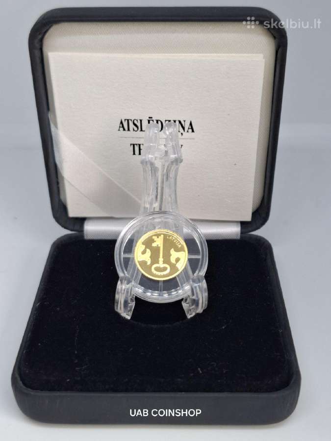 Latvija 2021 The Key Raktas auksinė moneta