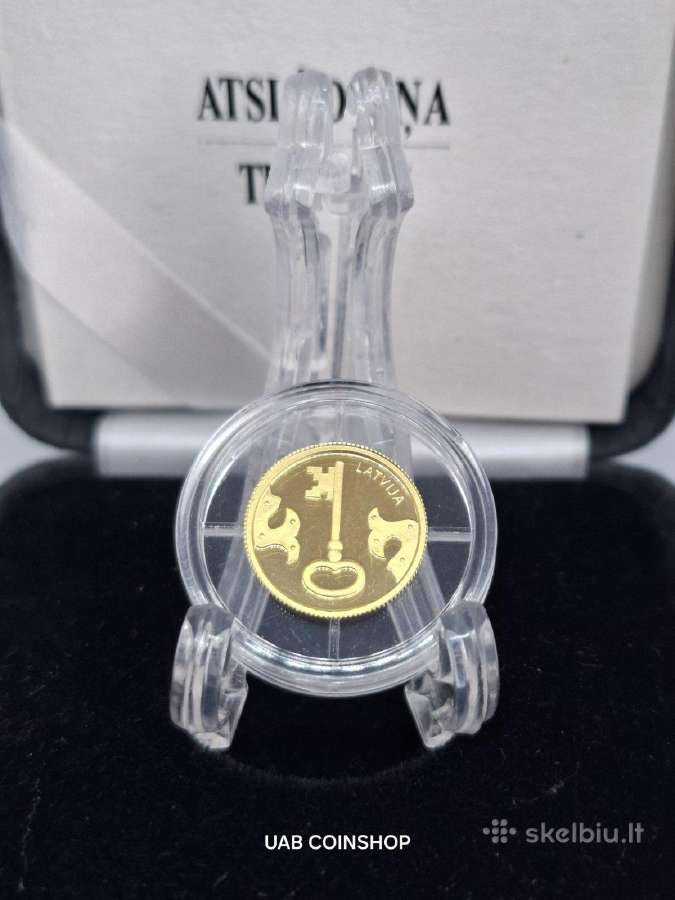 Latvija 2021 The Key Raktas auksinė moneta - nuotraukos Nr. 3