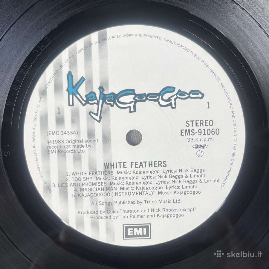 Kajagoogoo White Feathers vinilas Japonija - nuotraukos Nr. 3