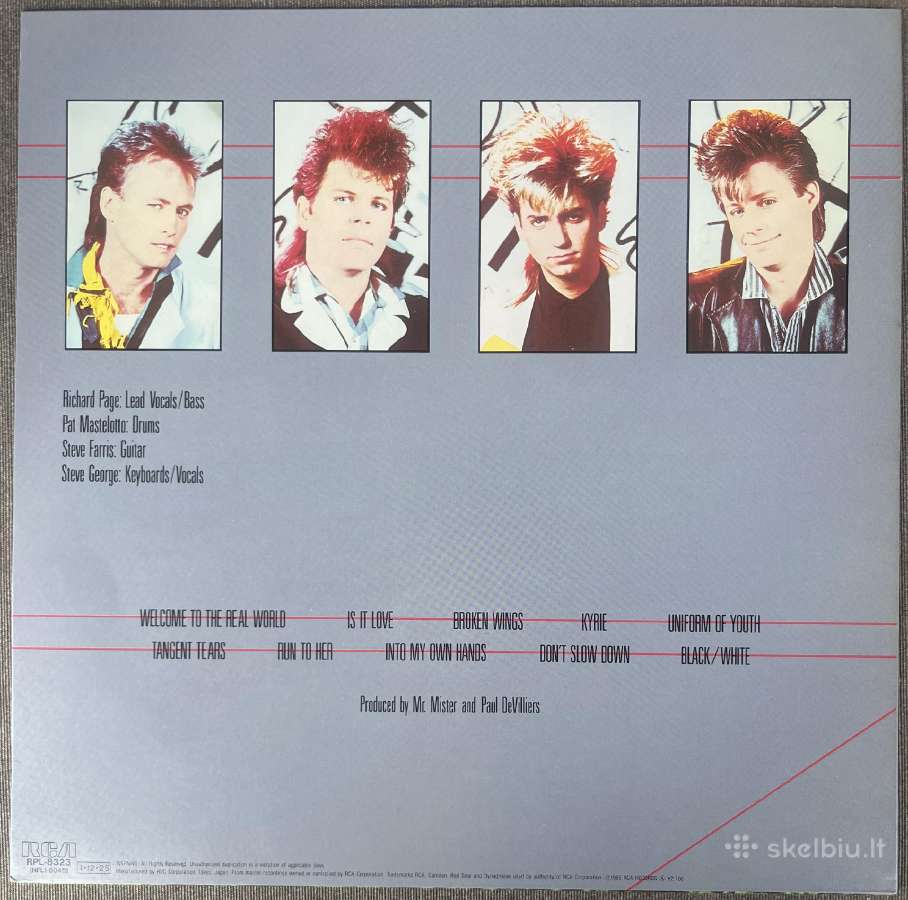 Mr. Mister Welcome To The Real World Japonija - nuotraukos Nr. 2