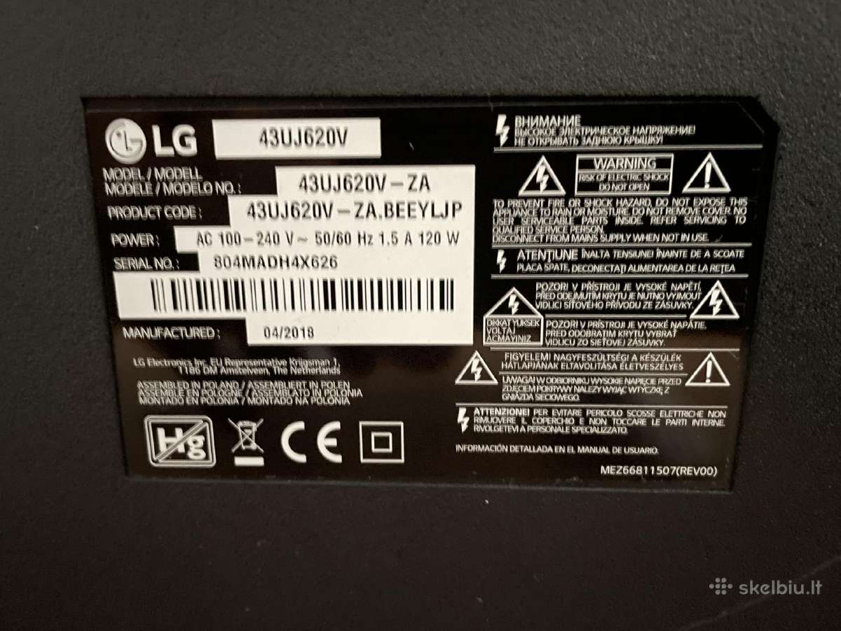 Parduodamas LG televizorius - nuotraukos Nr. 3
