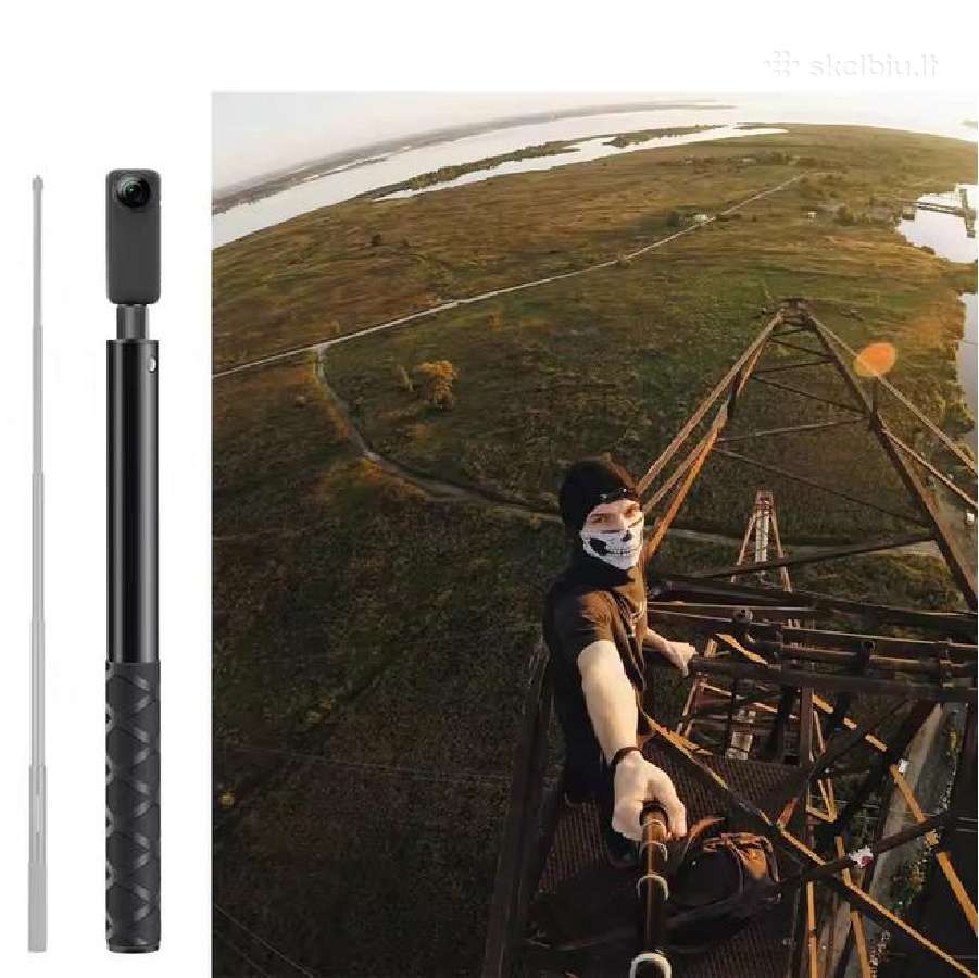 Gopro, Insta360 teleskopinės lazdos 1,5 ir 2m - nuotraukos Nr. 6