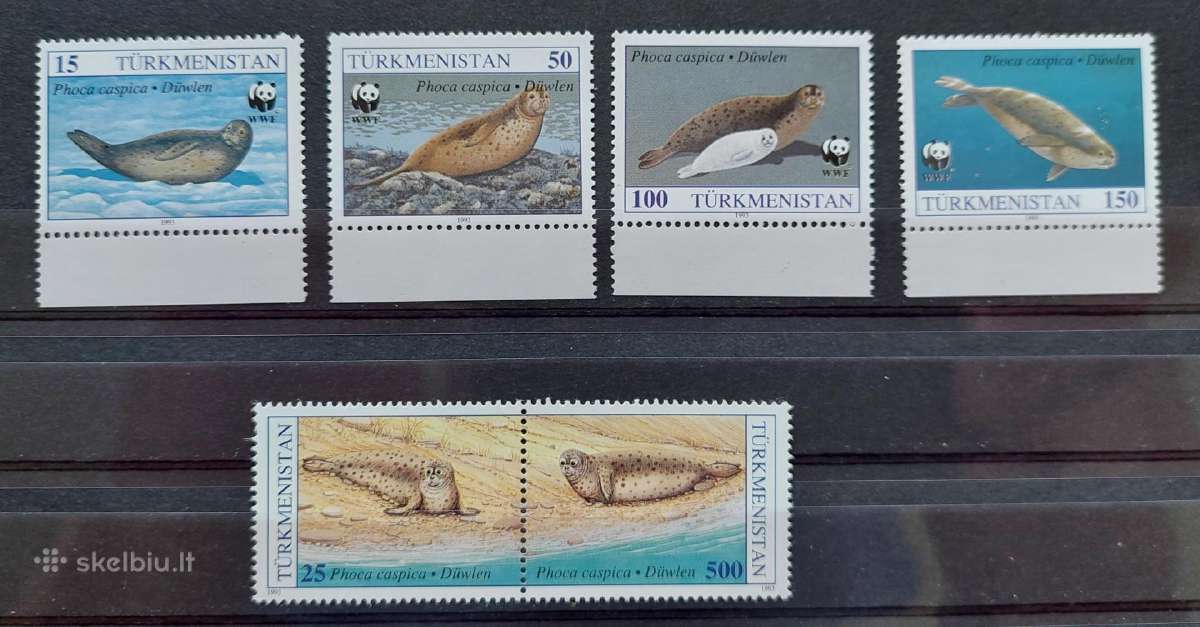 Turkmėnistanas 1993 ruoniai, švarus, Michel 30-35