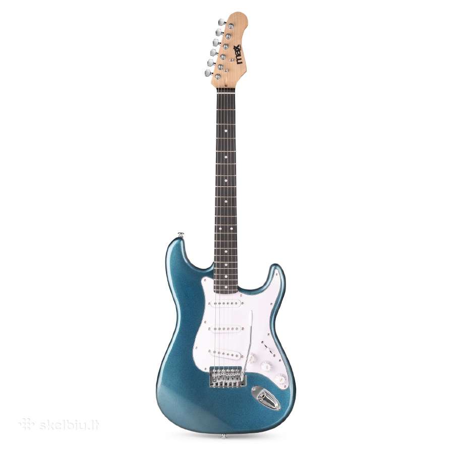 Max Gigkit elektrinės gitaros komplektas mėlyna - nuotraukos Nr. 2