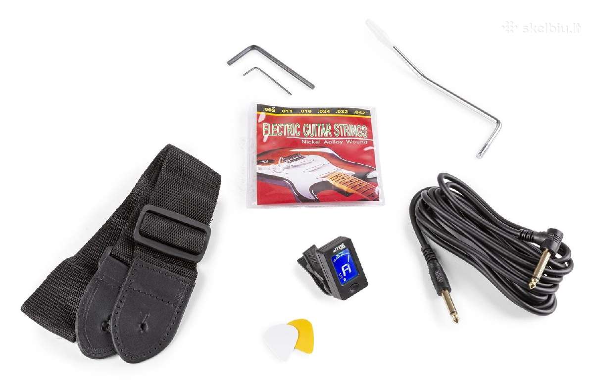 Max Gigkit elektrinės gitaros komplektas mėlyna - nuotraukos Nr. 11