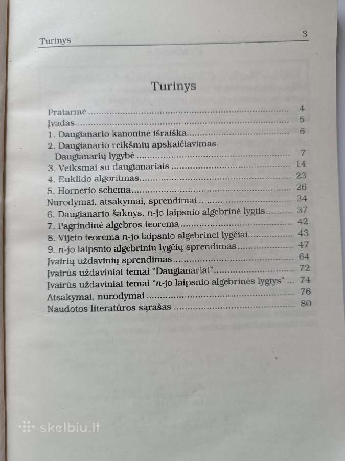 Daugianariai ir algebrinės lygtys - nuotraukos Nr. 2