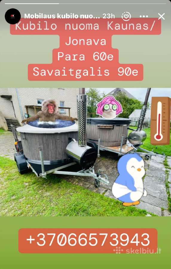 Mobilus kubilas ir Mobili pirtis nuoma nuo 60 eur. - nuotraukos Nr. 3