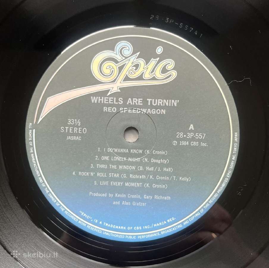 Reo Speedwagon Wheels Are Turnin' Japonija vinilas - nuotraukos Nr. 3