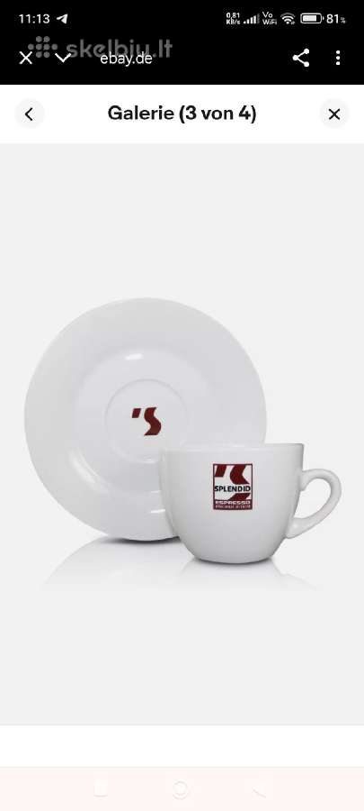 Jacobs puodeliai Cappuccino kavai