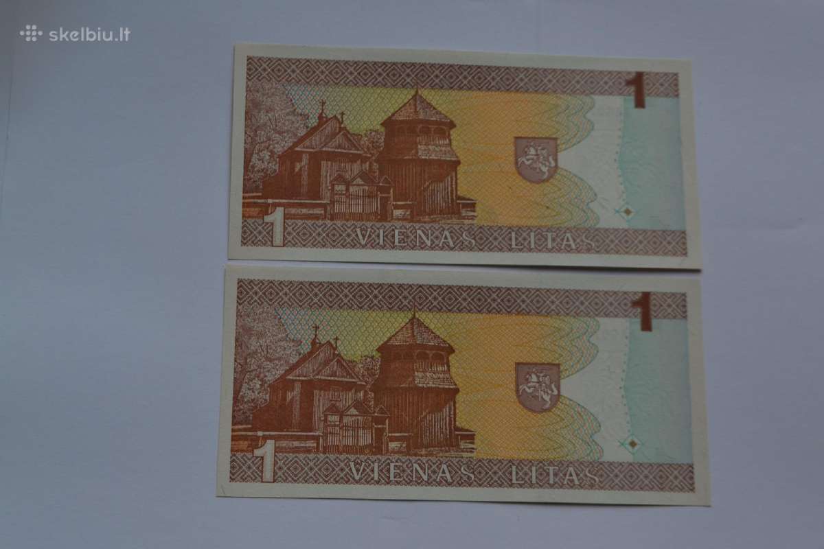 1 Litas 1994 m. Unc - nuotraukos Nr. 2