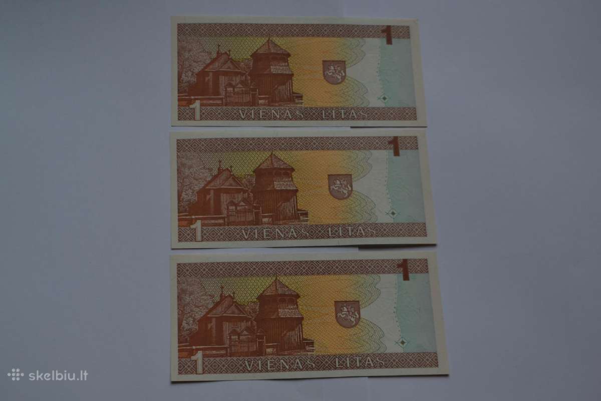 1 Litas 1994 m. Unc - nuotraukos Nr. 2