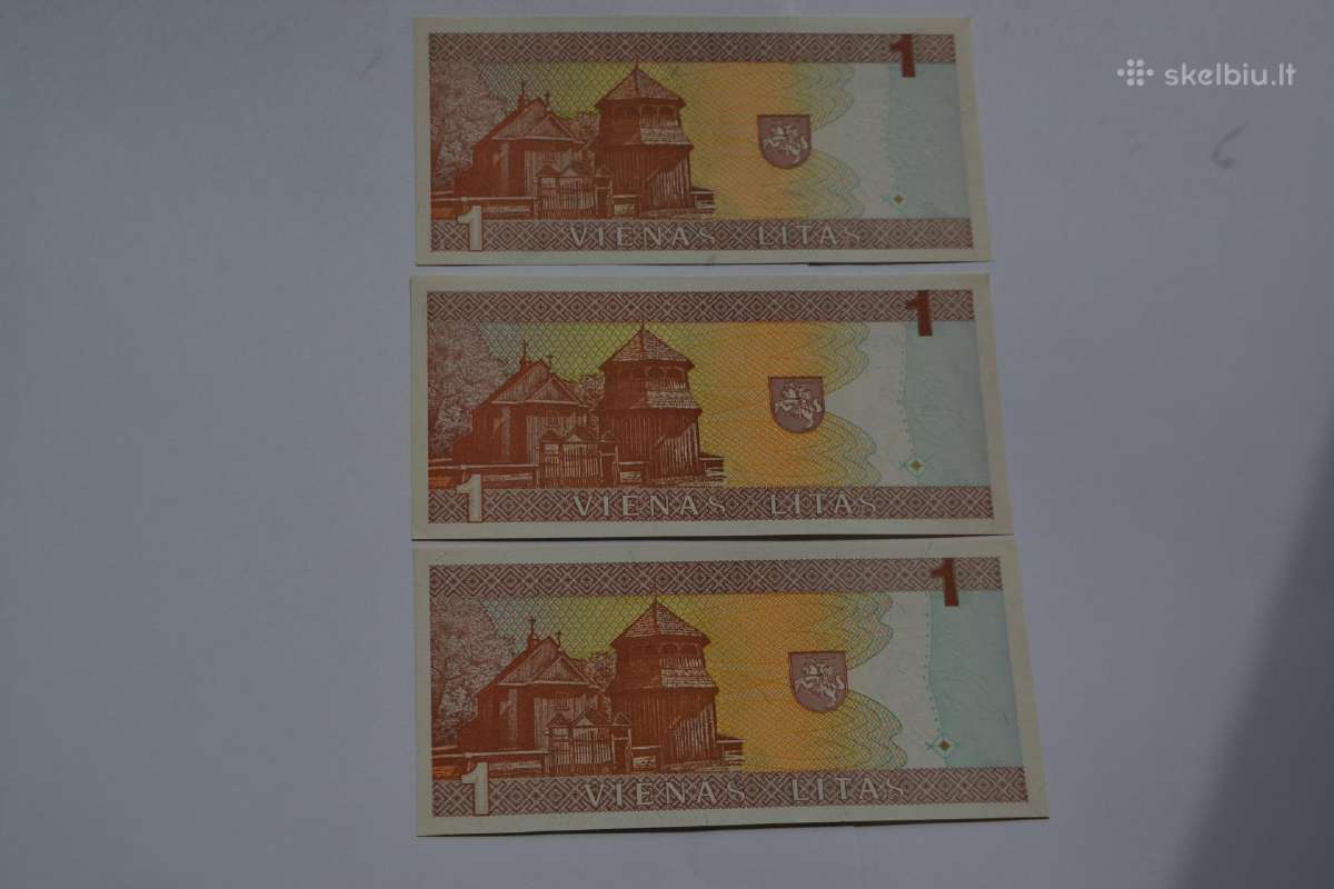 1 Litas 1994 m. Unc - nuotraukos Nr. 2
