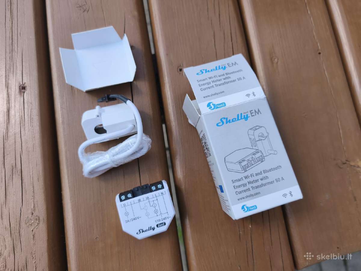 Ismanus elektros skaitiklis Shelly em 3gen