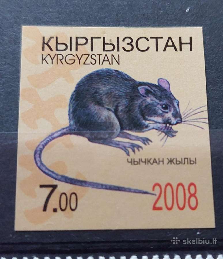 Kirgizija 2008 žiurke, švarus, Michel 509b