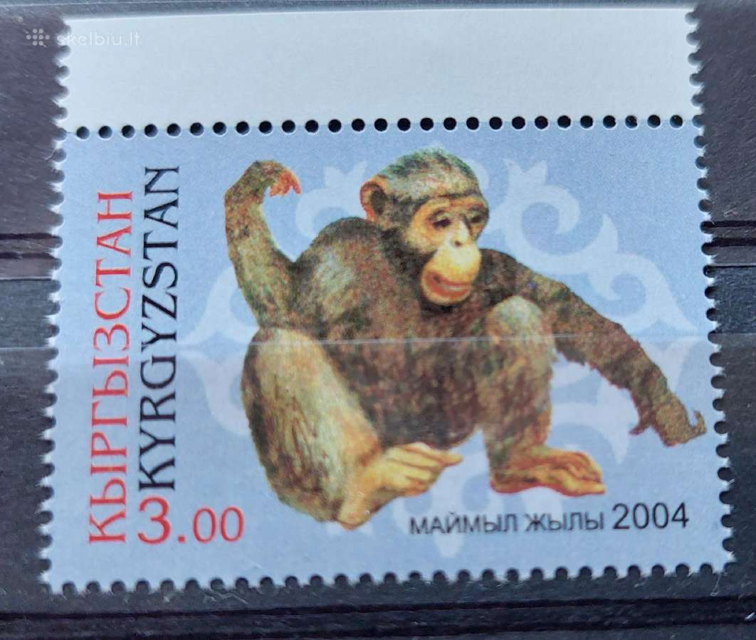Kirgizija 2004 beždžione, švarus, Michel 373