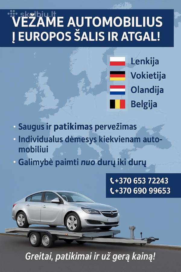 Keleivių*siuntų*automobilių vežimas į Eu ir atgal - nuotraukos Nr. 4