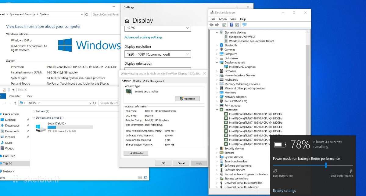 Lenovo T14s i7 10gen 16gb SSD - nuotraukos Nr. 6
