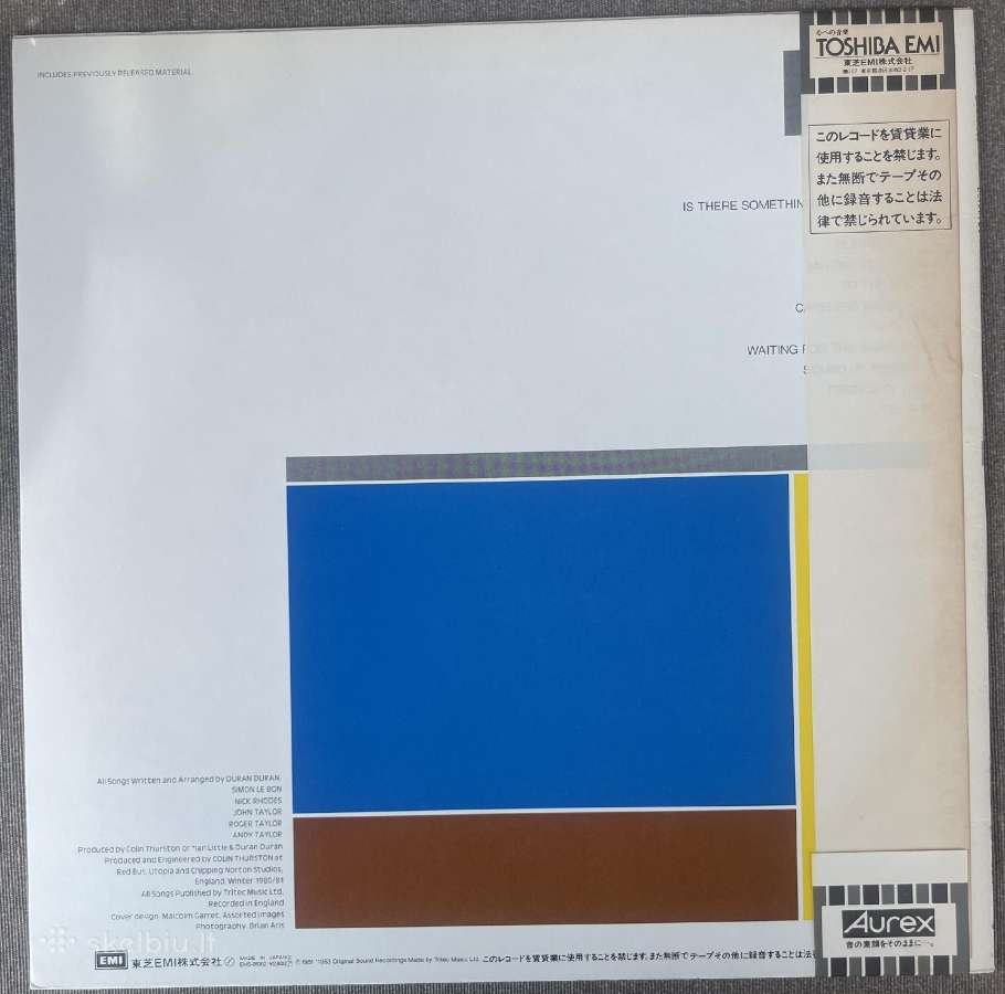 Duran Duran Japonija vinilas - nuotraukos Nr. 2
