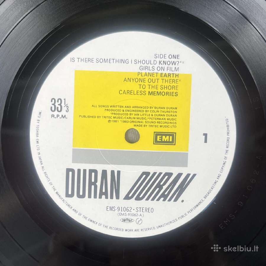 Duran Duran Japonija vinilas - nuotraukos Nr. 3