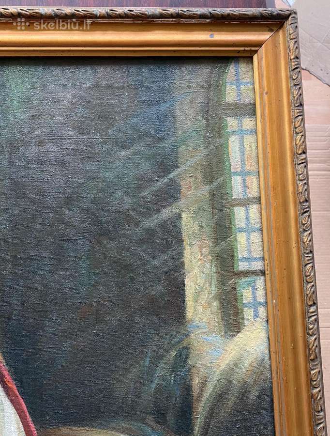 Antikvarinis paveikslas: Tarakanova 72x51 cm - nuotraukos Nr. 7