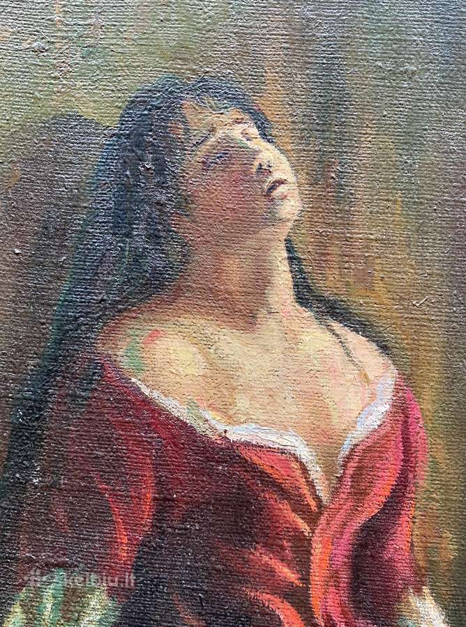 Antikvarinis paveikslas: Tarakanova 72x51 cm - nuotraukos Nr. 5