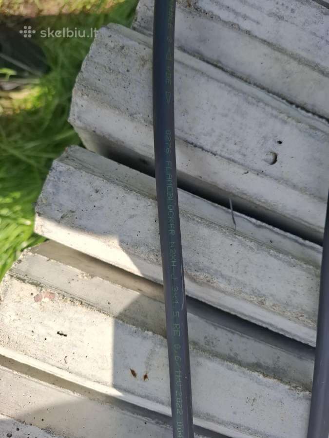Elektros kabelis yra 75metrai