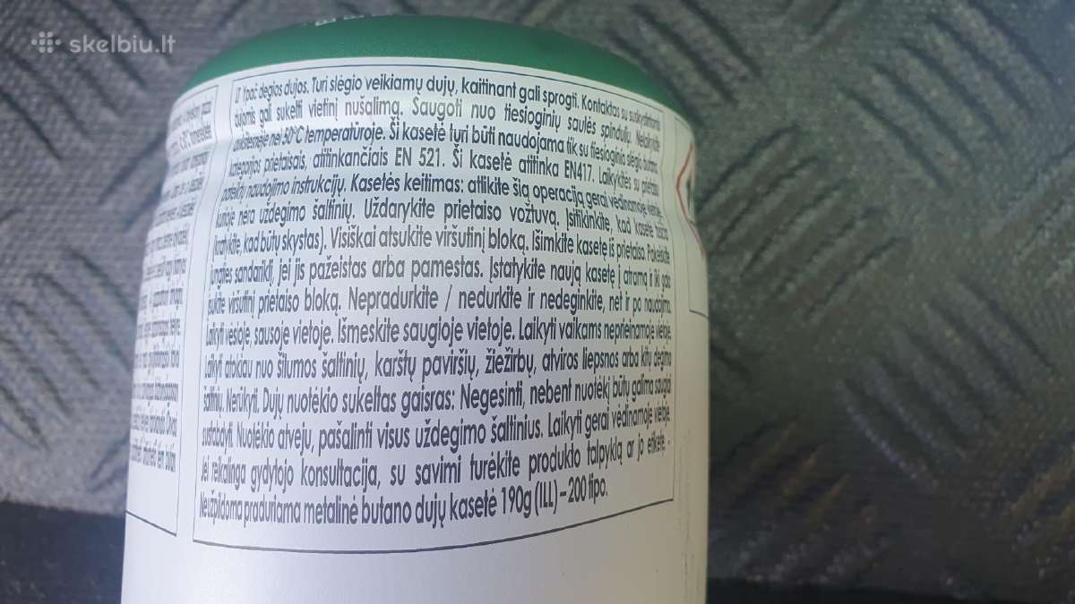 Dujų balionėlis kempingo viryklei - nuotraukos Nr. 2