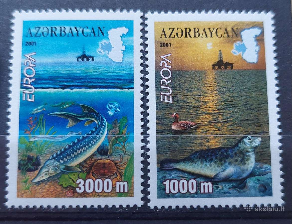 Azerbaidžanas 2001 Cept, švarus, Michel 494a-495a