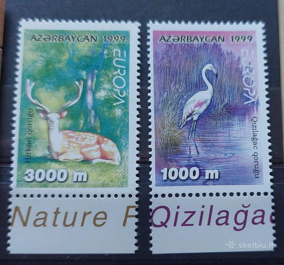 Azerbaidžanas 1999, Cept, švarus, Michel 442-443