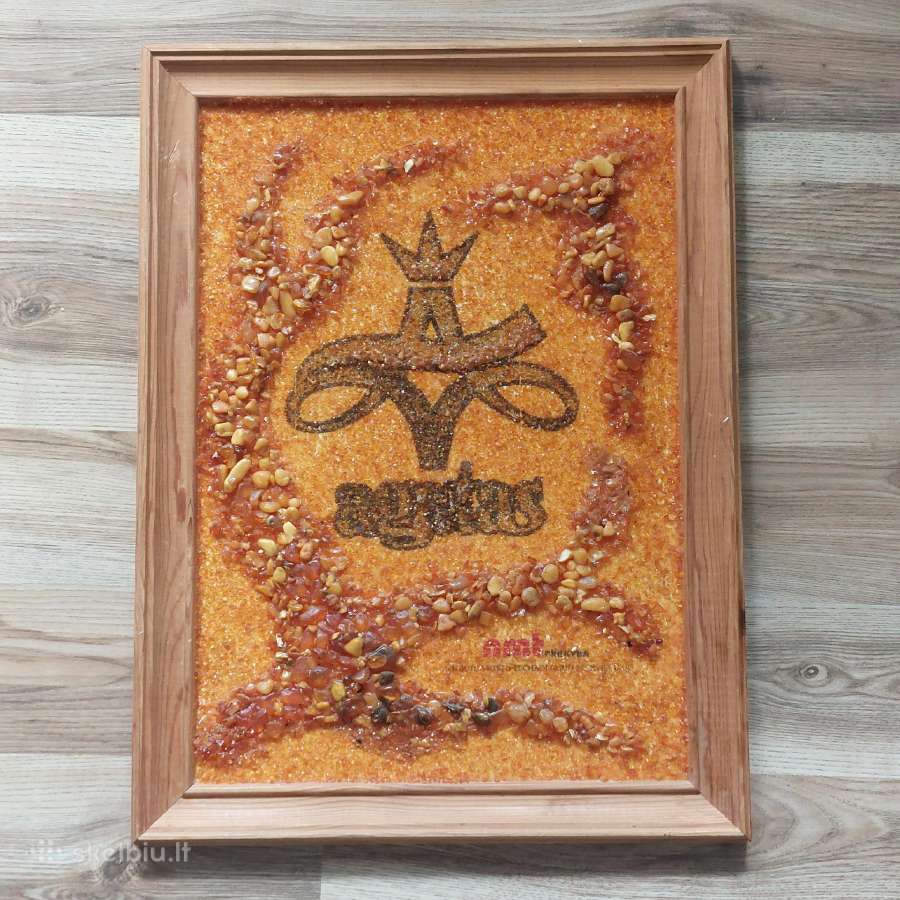 Paveikslas-mozaika iš gintaro .Amber Art .