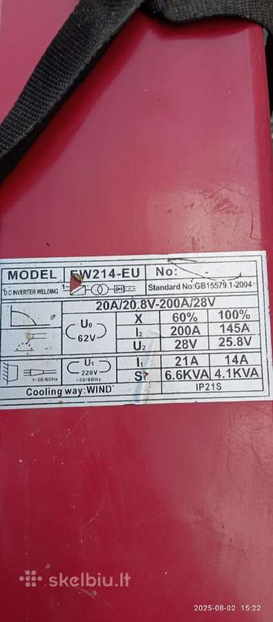 Suvirinimo aparatas eurotec - nuotraukos Nr. 5