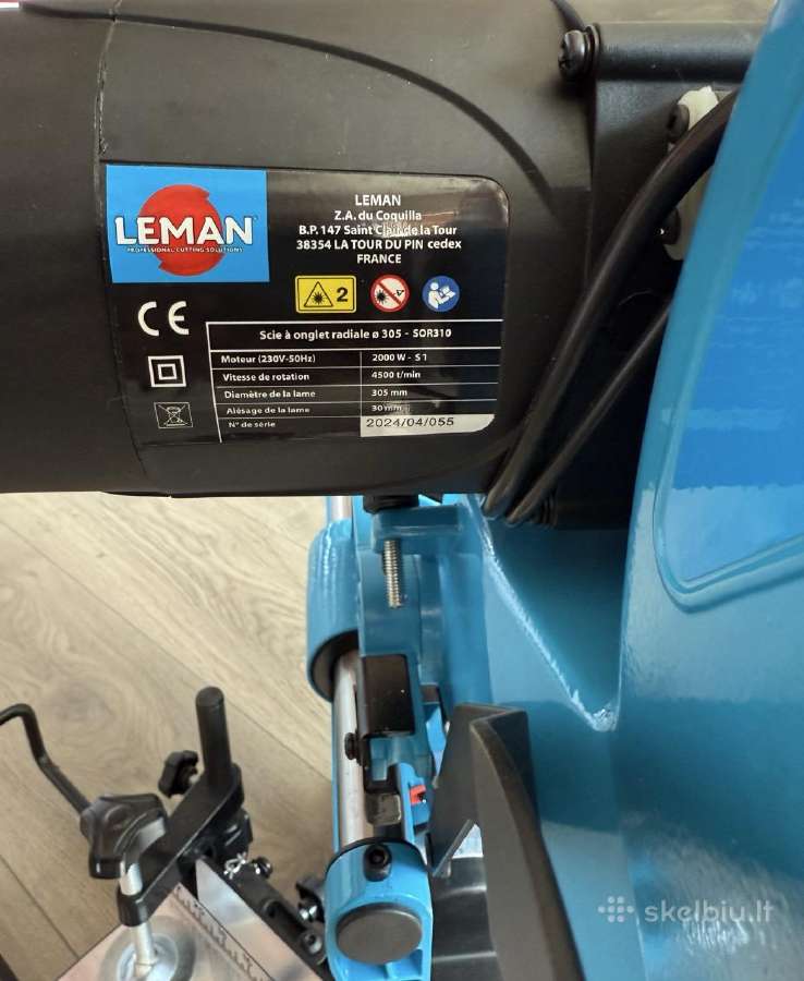 Leman skersinio pjovimo staklės 305mm - nuotraukos Nr. 5