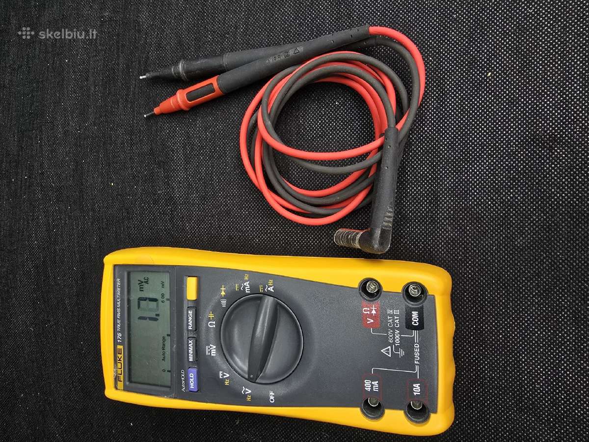 Multimetras Fluke 175 rankinis ir automatinis mata - nuotraukos Nr. 5