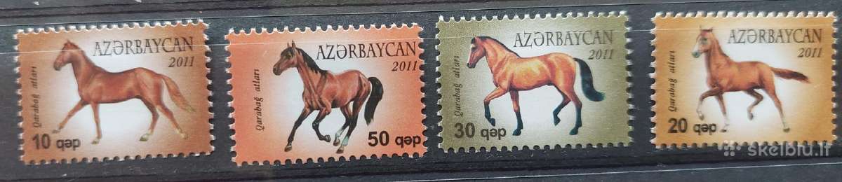 Azerbaidžanas 2011, Arkliai, švarus, Michel 898a-9