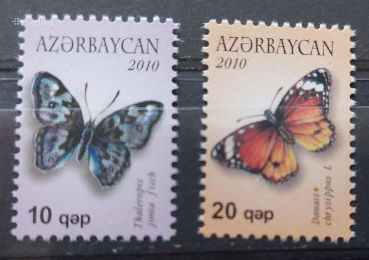 Azerbaidžanas 2010, drugeliai, švarus, Michel 785a