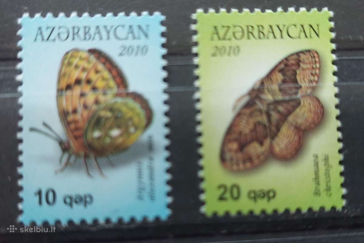 Azerbaidžanas 2010, drugeliai, švarus, Michel 806a