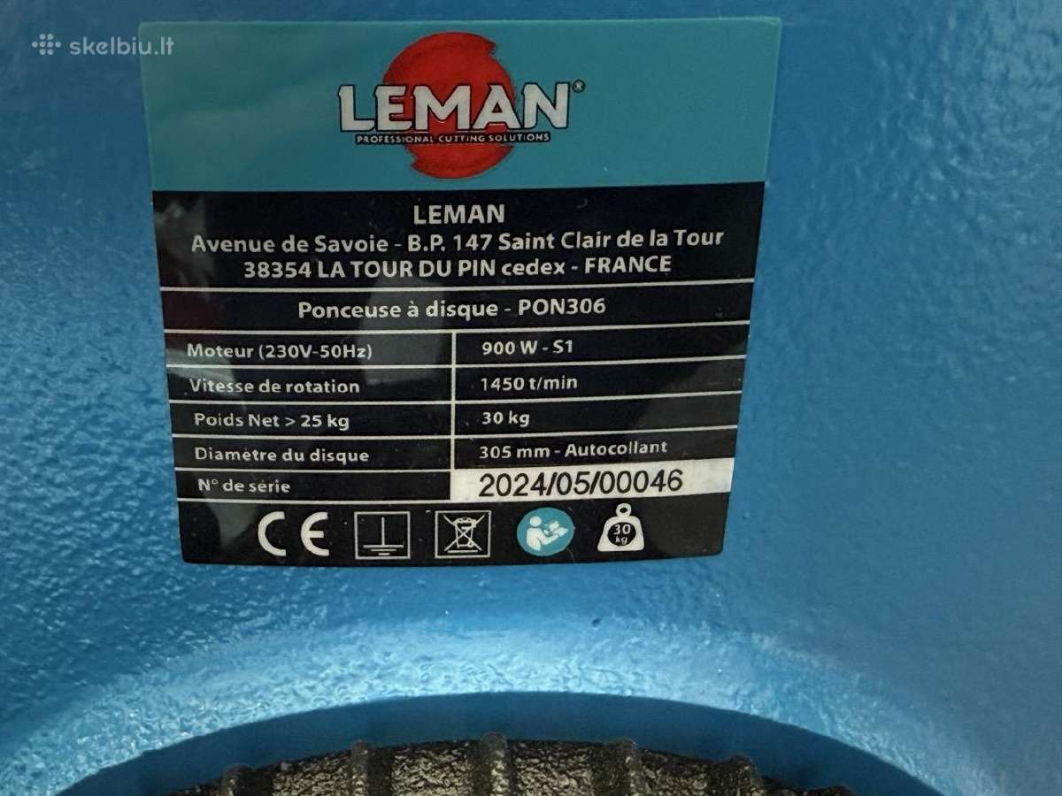 Leman šlifavimo staklės 305 mm - nuotraukos Nr. 2